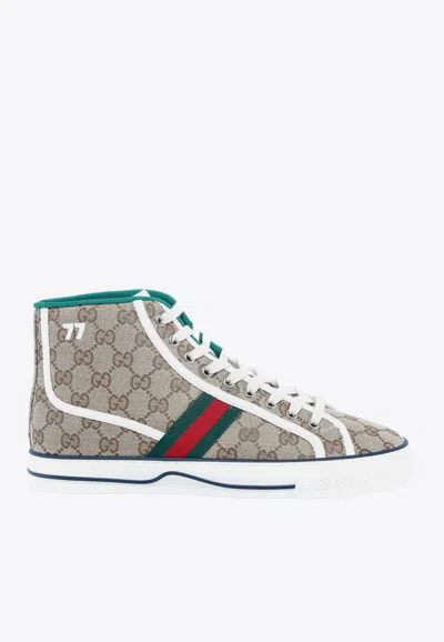GUCCI 1977 HIGH-TOP TENNIS SNEAKERS