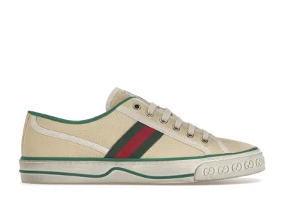 Pre-owned Gucci 1977 Tennis Butter Cotton (women's) Sneakers In Ivory