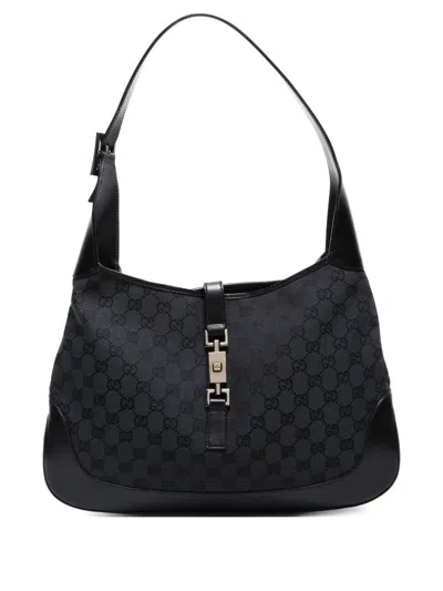 Pre-owned Gucci 1990-2000 Large Jackie Shoulder Bag In Black