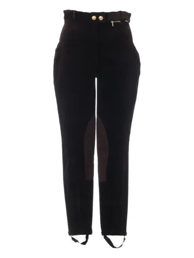 Pre-owned Gucci 1990-2000s Cotton Trousers In Brown