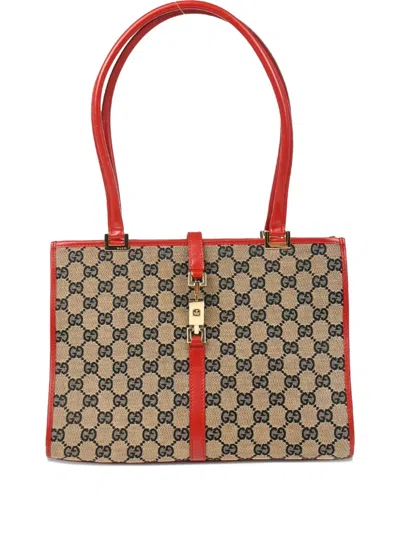 Pre-owned Gucci 1990-2000s Gg Jackie Handbag In Neutral