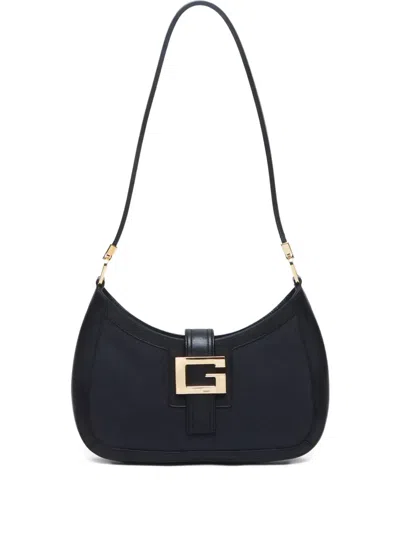 Pre-owned Gucci 1990-2010 Logo-plaque Handbag In Black