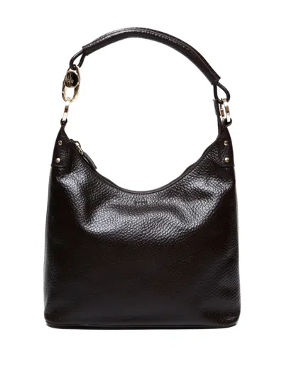 Pre-owned Gucci 1990-2010s Leather Shoulder Bag In Brown