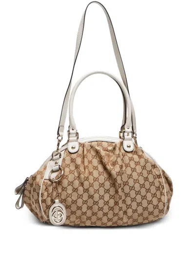 Pre-owned Gucci 1990-2015's Sukey Tote Bag In Brown