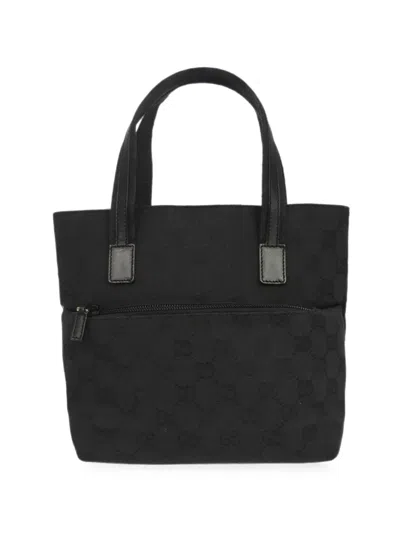 Pre-owned Gucci 1990-2000 Gg Supreme Tote Bag In Black