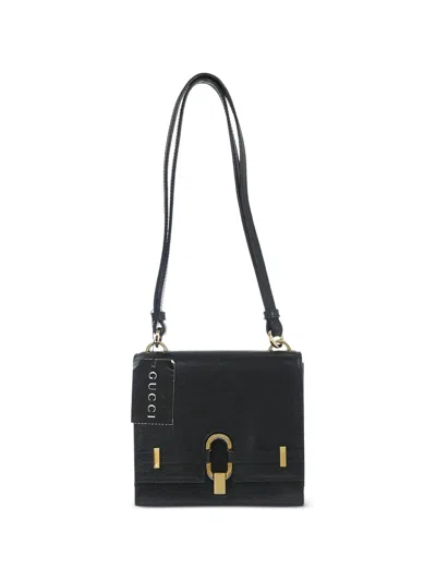 Pre-owned Gucci 1990-2000s Leather Shoulder In Black
