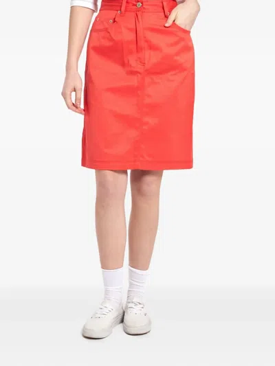 Pre-owned Gucci 1990s Monogram Embroidery Skirt