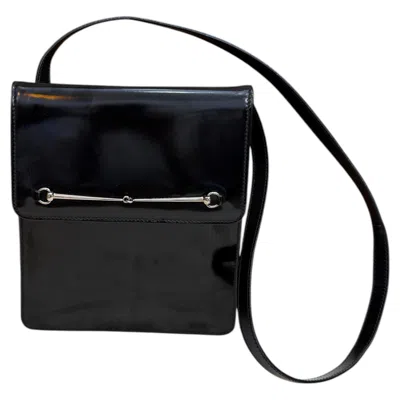 Pre-owned Gucci 1990s Vintage Tom Ford's  Calfskin Leather Travel Pouch Black