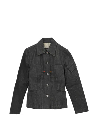 Pre-owned Gucci 1995 Denim Jacket In Black