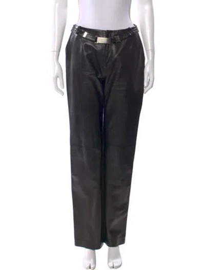 Pre-owned Gucci 1997 Straight Leg Pants In Black