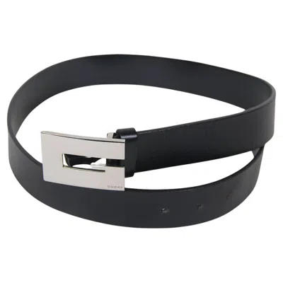 Pre-owned Gucci 1998  The Era Of Tom Ford Leather Belt In Black