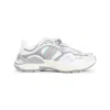 Gucci Leather Mesh Sneakers Featuring Signature Band In White