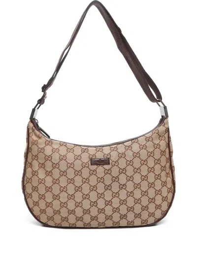 Pre-owned Gucci 2000-2010 Gg Handbag In Brown