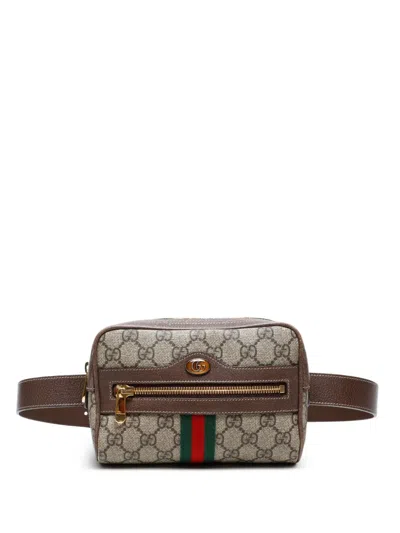 Pre-owned Gucci 2000-2010s Gg-supreme Belt Bag In Brown