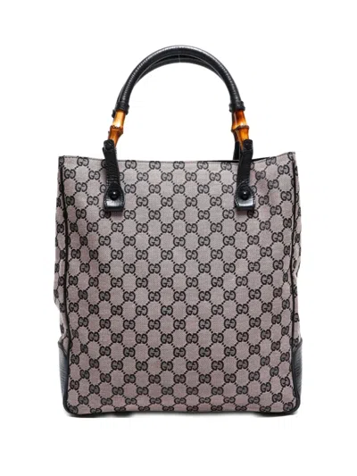 Pre-owned Gucci 2000-2015 Bamboo Tote Bag In Pink