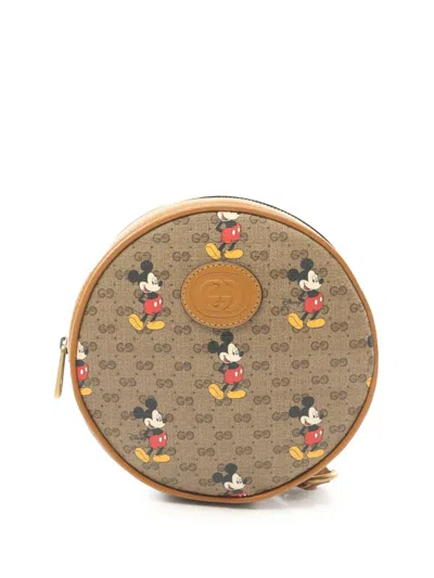 Pre-owned Gucci 2000-2015 Disney Micro Gg Supreme Round Mickey Mouse Backpack