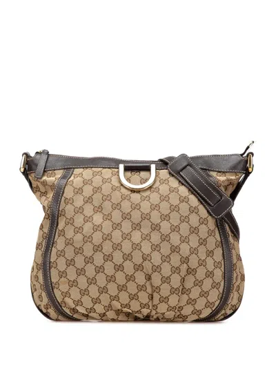 Pre-owned Gucci 2000-2015 Gg Canvas Abbey D Ring Crossbody Bag