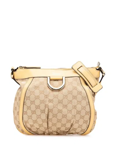 Pre-owned Gucci 2000-2015 Gg Canvas Abbey D Ring Crossbody Bag