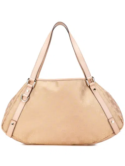 Pre-owned Gucci 2000-2015 Gg Canvas Abbey D Ring Tote Bag