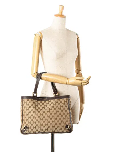 Pre-owned Gucci 2000-2015 Gg Canvas Abbey D Ring Tote Bag