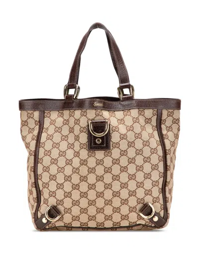 Pre-owned Gucci 2000-2015 Gg Canvas Abbey D Ring Tote Bag