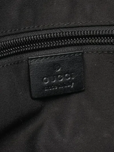 Pre-owned Gucci 2000-2015 Gg Canvas Belt Bag In Black
