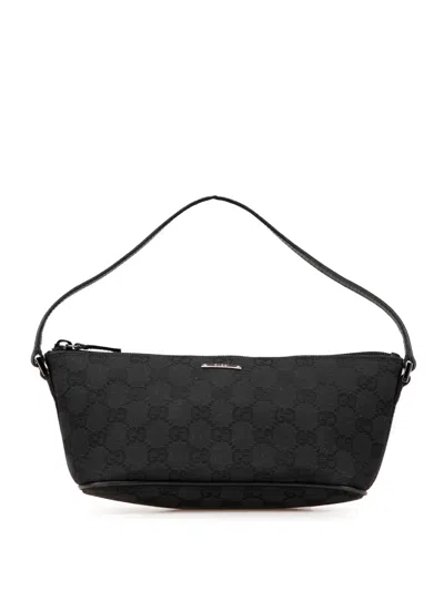 Pre-owned Gucci 2000-2015 Gg Canvas Boat Shoulder Bag