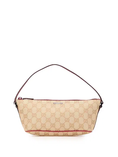 Pre-owned Gucci 2000-2015 Gg Canvas Boat Shoulder Bag