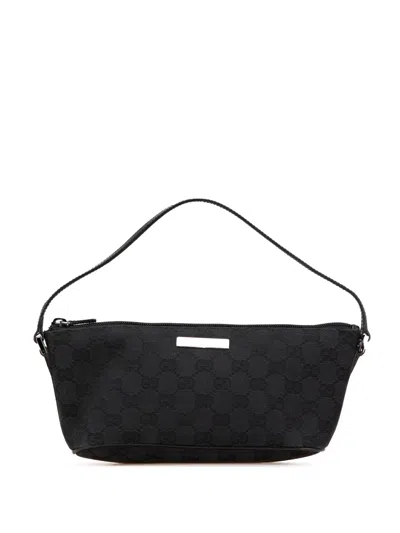 Pre-owned Gucci 2000-2015 Gg Canvas Boat Shoulder Bag