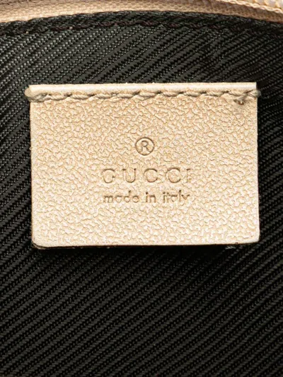 Pre-owned Gucci 2000-2015 Gg Canvas Boat Shoulder Bag In Brown