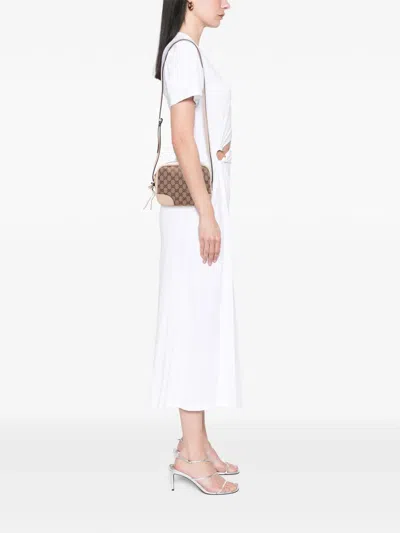 Pre-owned Gucci 2000-2015 Gg Canvas Bree Crossbody Bag In Brown