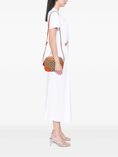 Pre-owned Gucci 2000-2015 Gg Canvas Bree Crossbody Bag In Brown