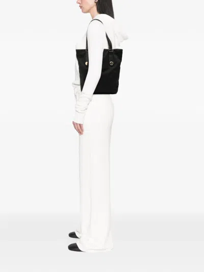 Pre-owned Gucci 2000-2015 Gg Canvas Charmy Tote Bag In Black