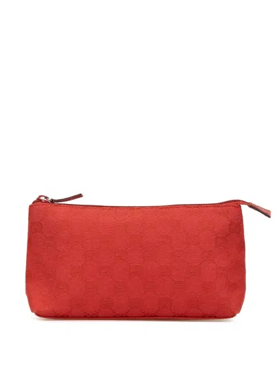 Pre-owned Gucci 2000-2015 Gg Canvas Cosmetic Pouch