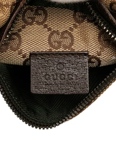 Pre-owned Gucci 2000-2015 Gg Canvas Double Pocket Belt Bag