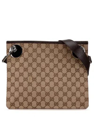 Pre-owned Gucci 2000-2015 Gg Canvas Eclipse Crossbody Bag