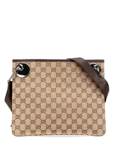 Pre-owned Gucci 2000-2015 Gg Canvas Eclipse Crossbody Bag