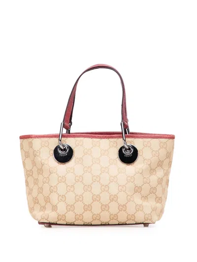 Pre-owned Gucci 2000-2015 Gg Canvas Eclipse Handbag In Brown