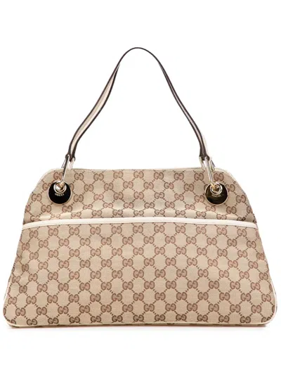Pre-owned Gucci 2000-2015 Gg Canvas Eclipse Shoulder Bag