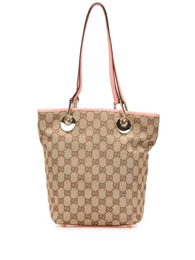 Pre-owned Gucci 2000-2015 Gg Canvas Eclipse Tote Bag
