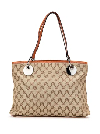 Pre-owned Gucci 2000-2015 Gg Canvas Eclipse Tote Bag