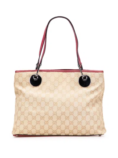 Pre-owned Gucci 2000-2015 Gg Canvas Eclipse Tote Bag