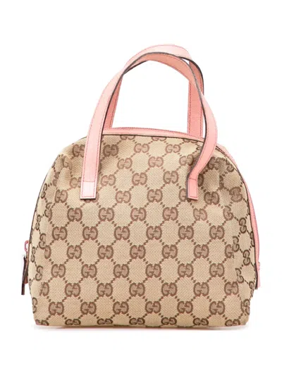 Pre-owned Gucci 2000-2015 Gg Canvas Handbag In Brown