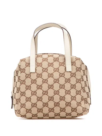 Pre-owned Gucci 2000-2015 Gg Canvas Handbag In Brown
