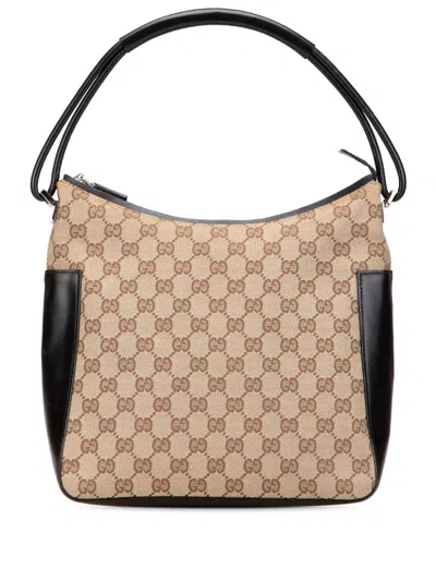 Pre-owned Gucci 2000-2015 Gg Canvas Handbag In Brown