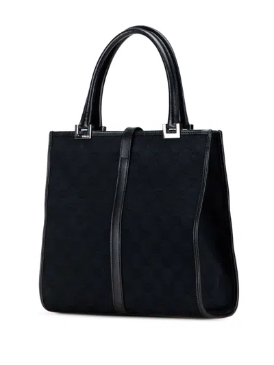 Pre-owned Gucci 2000-2015 Gg Canvas Jackie Handbag In Blue