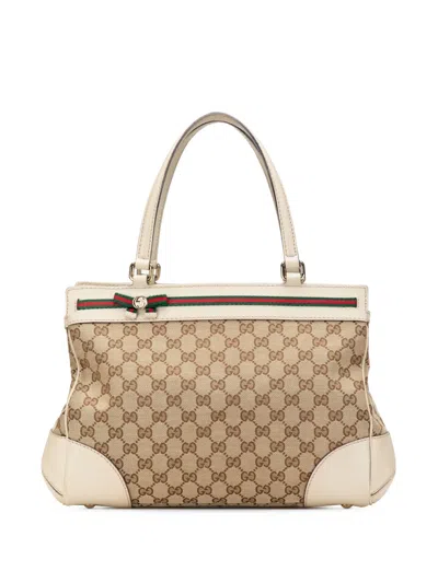 Pre-owned Gucci 2000-2015 Gg Canvas Mayfair Tote Bag