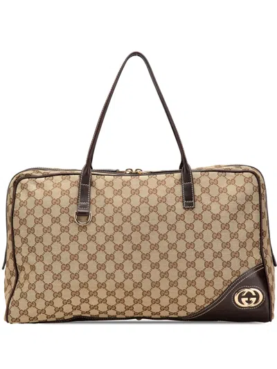 Pre-owned Gucci 2000-2015 Gg Canvas New Britt Shoulder Bag