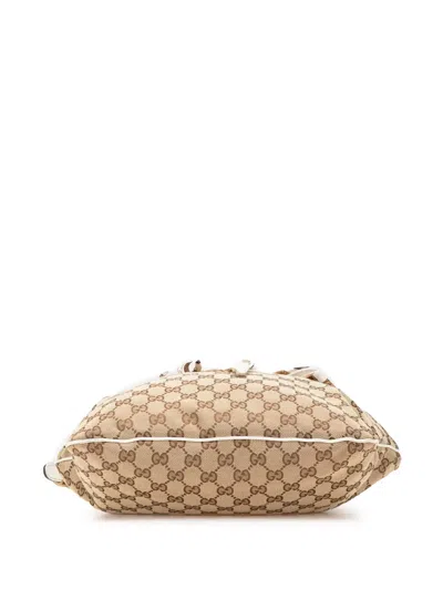 Pre-owned Gucci 2000-2015 Gg Canvas Positano Hobo Bag