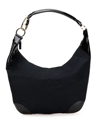 Pre-owned Gucci 2000-2015 Gg Canvas Shoulder Bag In Blue